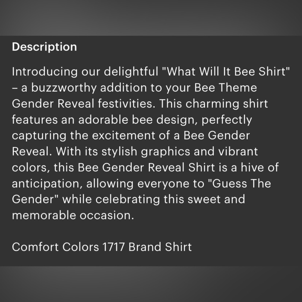 🐝NWOT Gender Reveal T-Shirt for Auntie size 2X 🐝 - Picture 5 of 8